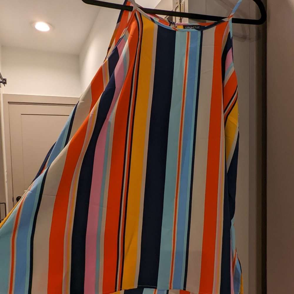 City Chic Vertical Strip Swing Tank